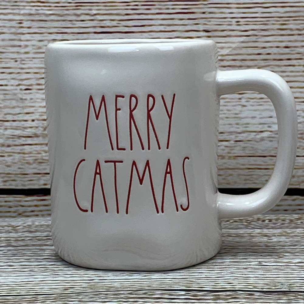 Rae Dunn Artisan Collection By Magenta Merry Catmas Mug White Unused Cat‎ Lover